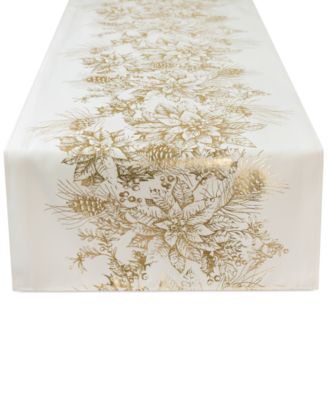 Benson Mills Glimmering Garland Metallic Table Runner, 16" x 72"