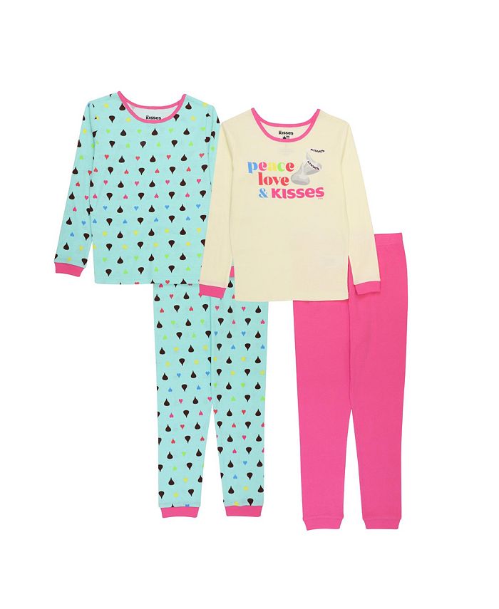 Hershey's Big Girls Tops and Pajamas, 4-Piece Set - Macy's