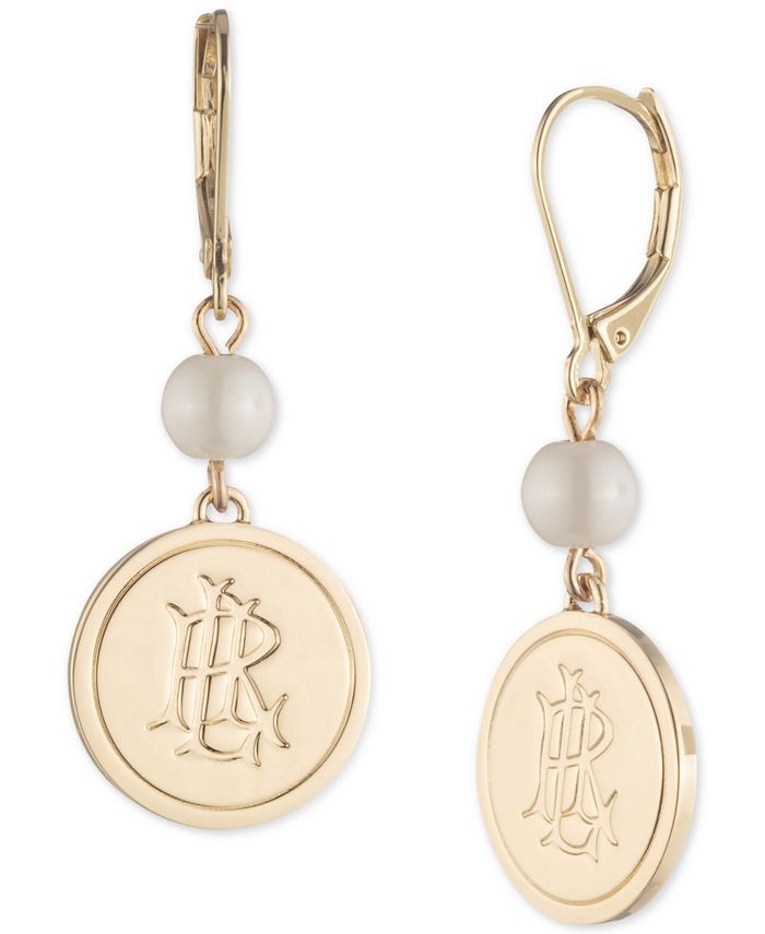 Ralph lauren logo earrings clearance