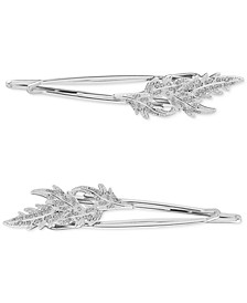 Silver-Tone 2-Pc. Falling Leaves Bobby Pins