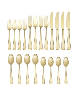Moda Satin Champagne Set, 20 Piece - Macy's