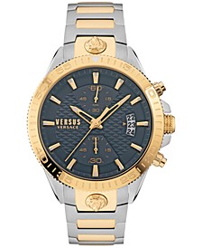 Versus by Versace Men's Griffith Gold-tone/Silver-tone Stainless Steel Bracelet Watch 46mm