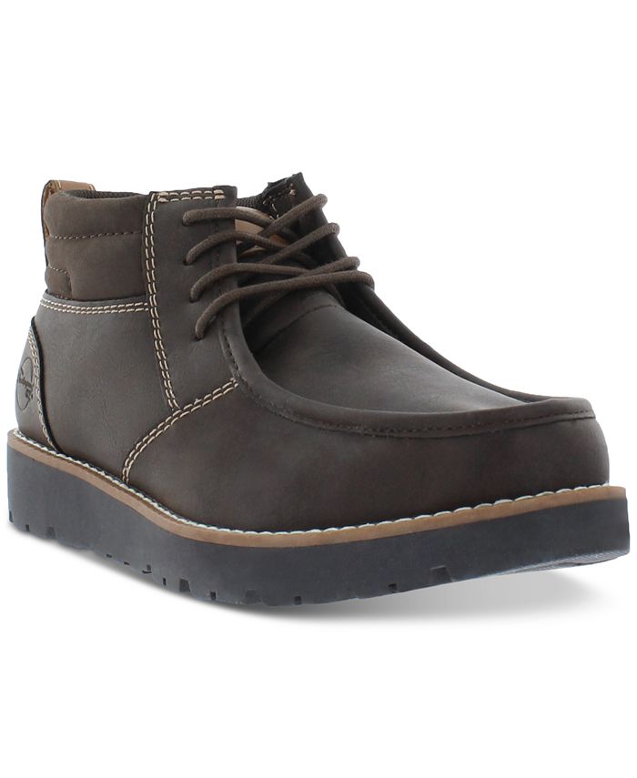 Weatherproof Vintage Men's Faux-Leather Chukka Boots - Macy's