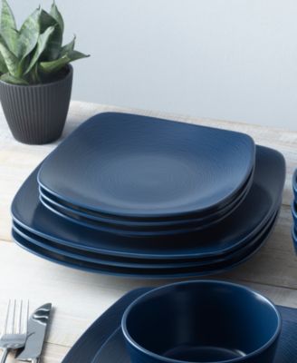 Swirl Square Salad Plates, Set of 4