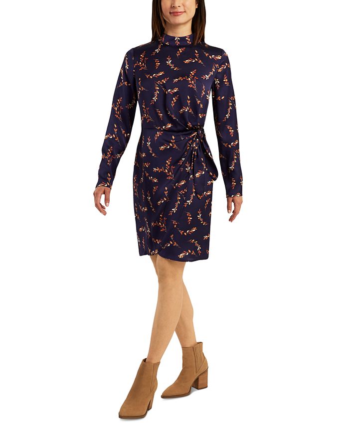 BCX Juniors' Mock Neck SideTie Dress Macy's