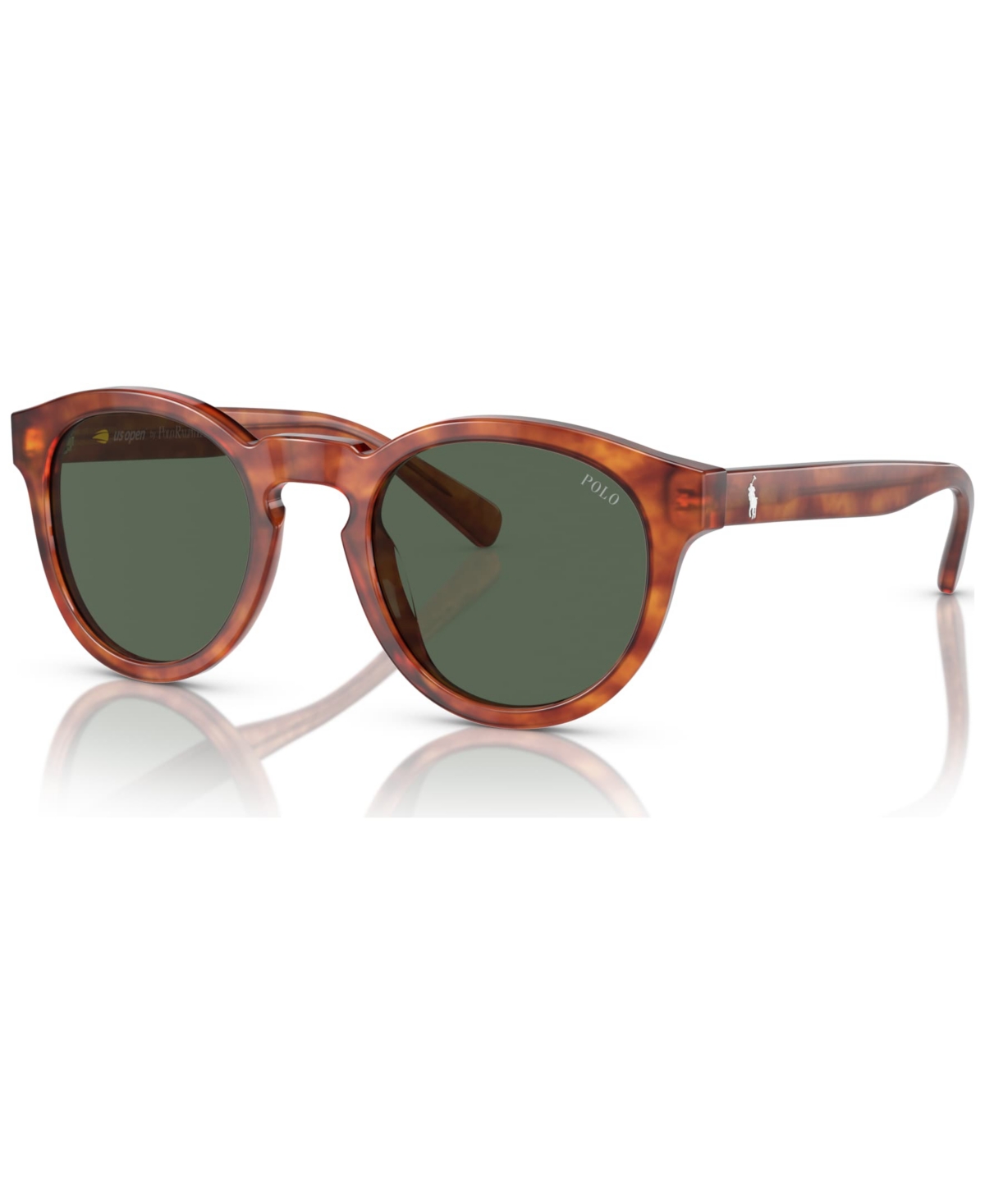 Polo Ralph Lauren Ph418449-x Men's Sunglasses, 49 In Shiny Red Havana
