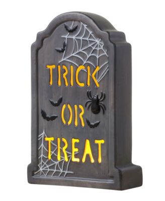 10" LED Tombstone -Trick or Treat