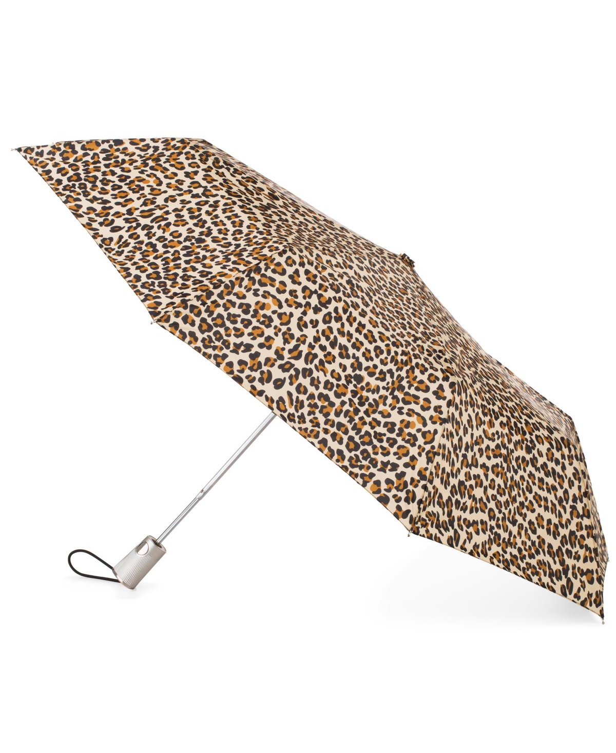 Shop Totes Auto Open Umbrella With Water Repellent Technology In Leopard Sp