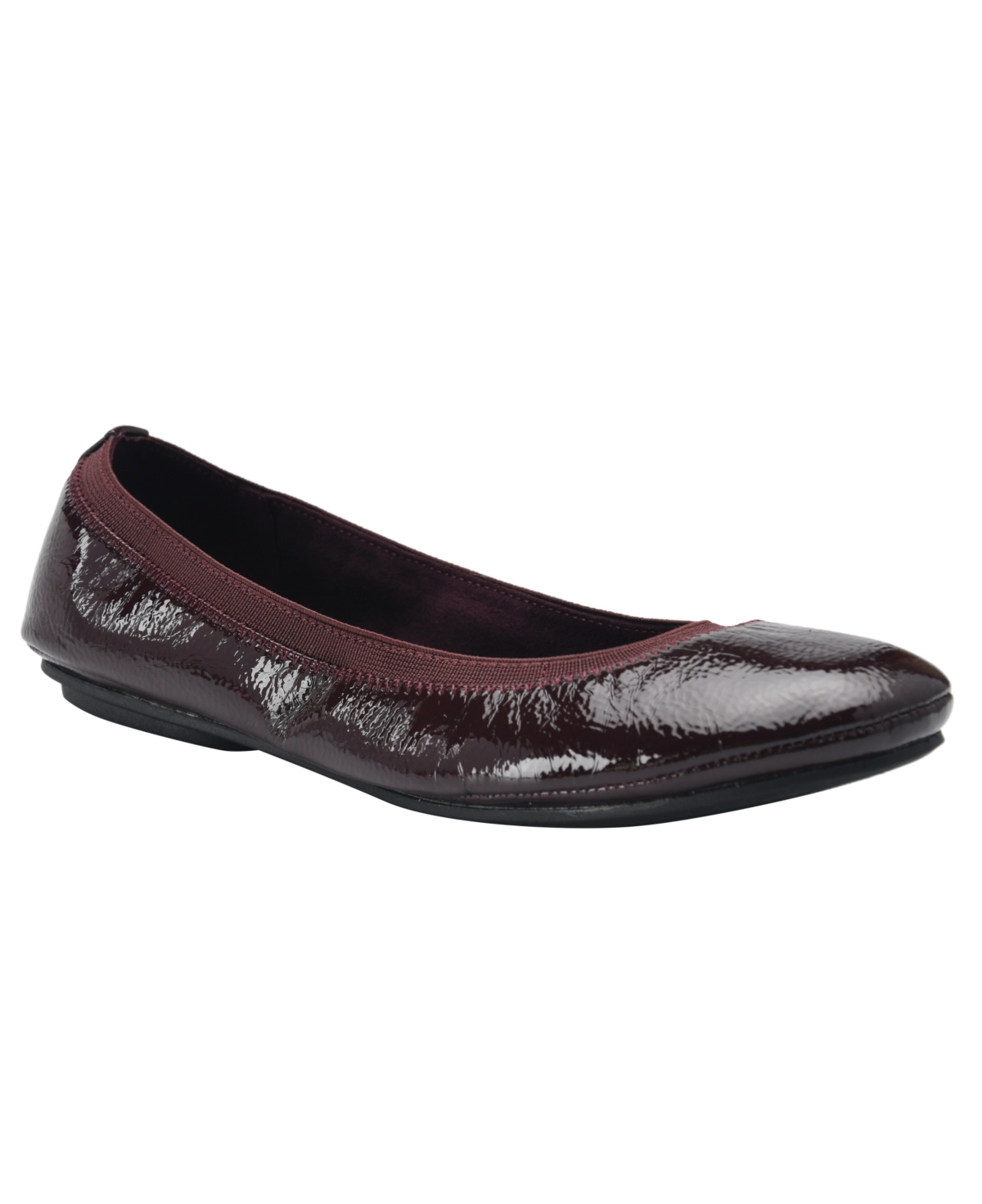 Shop Bandolino Women's Edition Ballet Flats In Plum Patent
