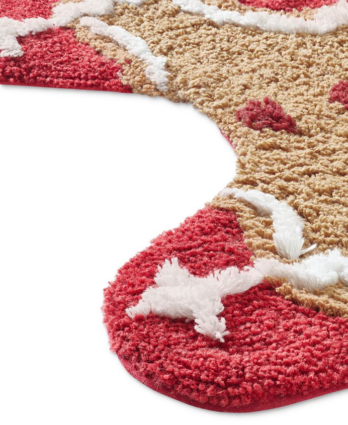 VCNY Home Gingerbread Man Contour Bath Rug Set, 3 Pieces Macy's