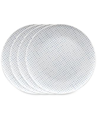 Hammock Dots Coupe Dinner Plates, Set of 4