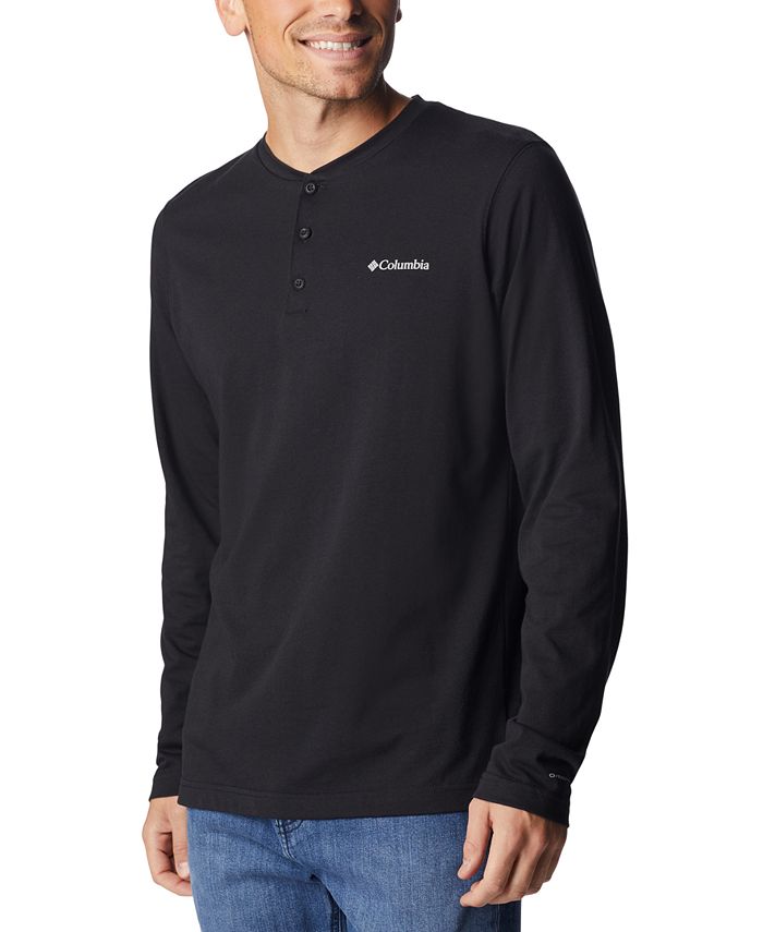 Haut Col Henley Manches Longues Columbia Homme - Taille XL, Couleur Beige - Neuf Avec étiquettes