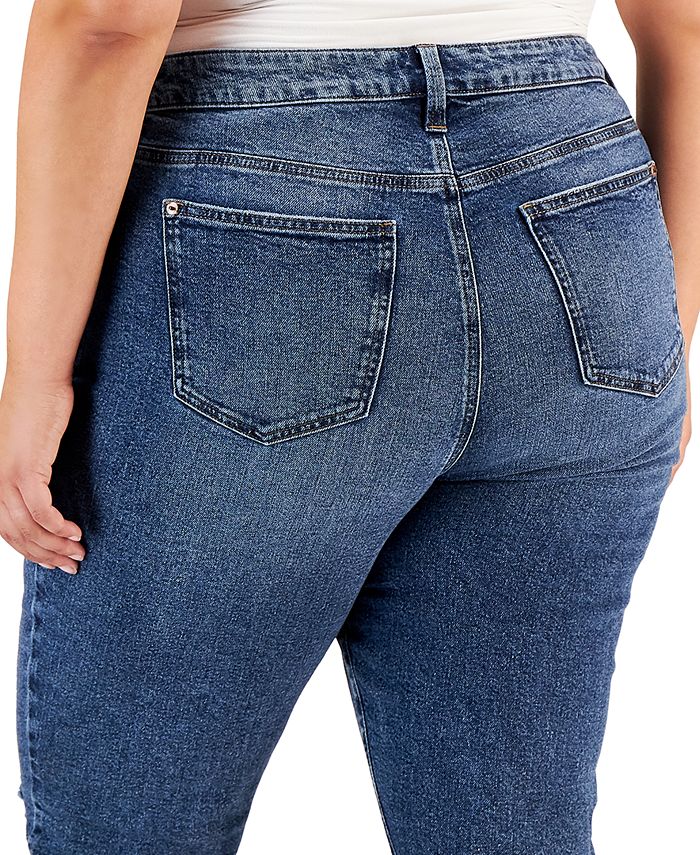 NEW DEVIN HIGHRISE SINGLE CUFFED MOM JEAN (MED)