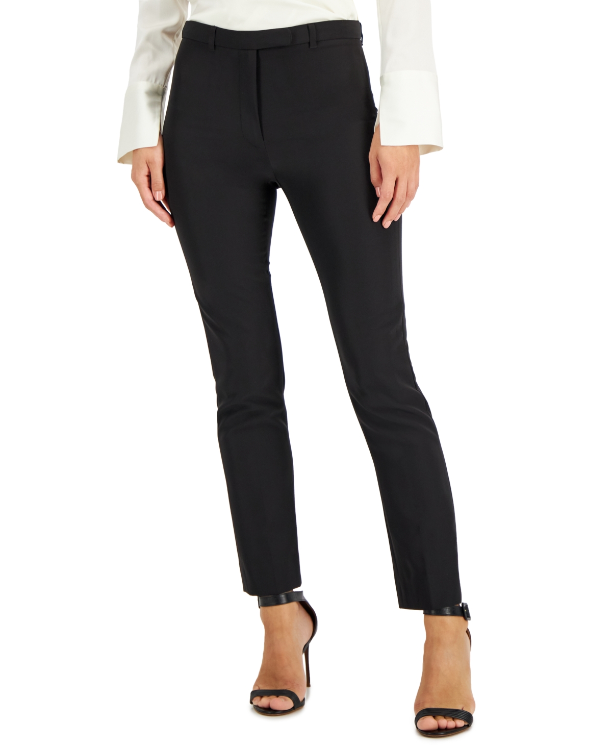 Donna Karan Women's Solid-Color Slim-Fit Dress Pants