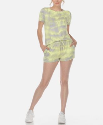 Women's 2 Piece Top Shorts Lounge Set