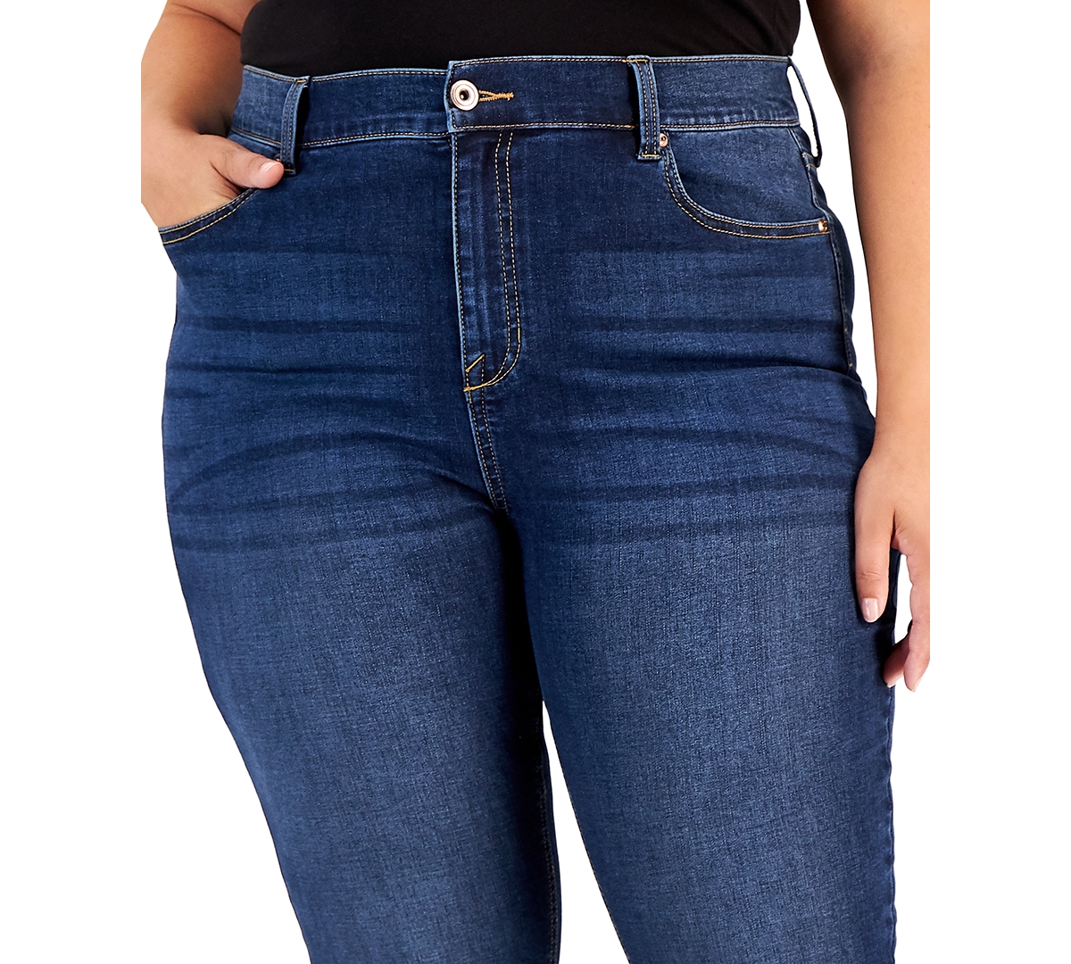 Celebrity Pink Trendy Plus Size High Rise Skinny Ankle Jeans