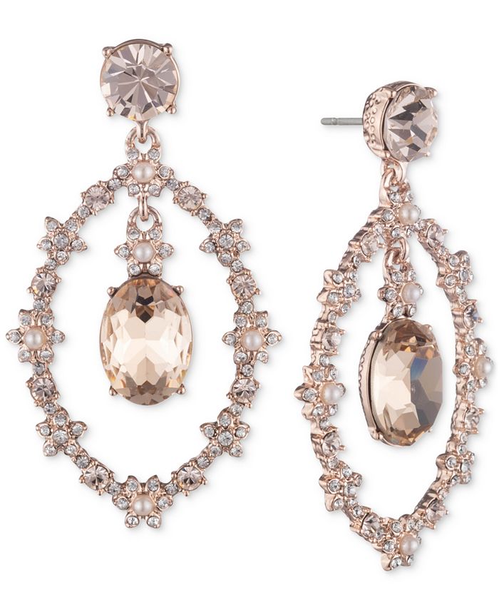 Rose gold earrings shop macy's