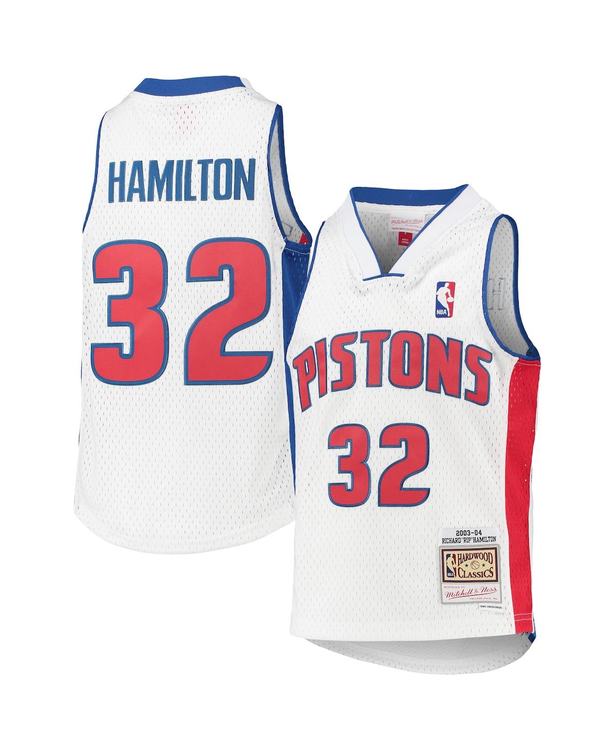Big Boys Mitchell & Ness Richard HamiltonDetroit Pistons 2003-04 Hardwood Classics Swingman Jersey - White