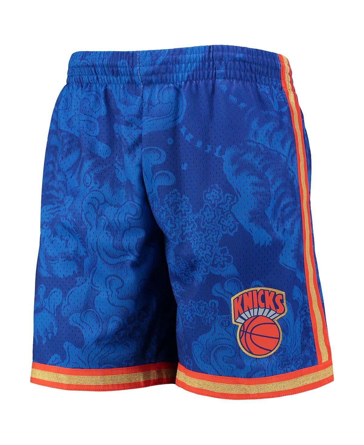 Mitchell & Ness Men's  Blue New York Knicks Hardwood Classics Lunar New Year Swingman Shorts In Blue