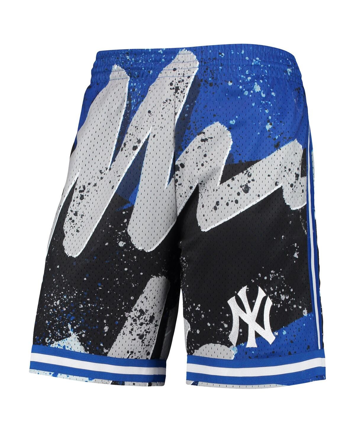 Shop Mitchell & Ness Men's  Black New York Yankees Hyper Hoops Shorts