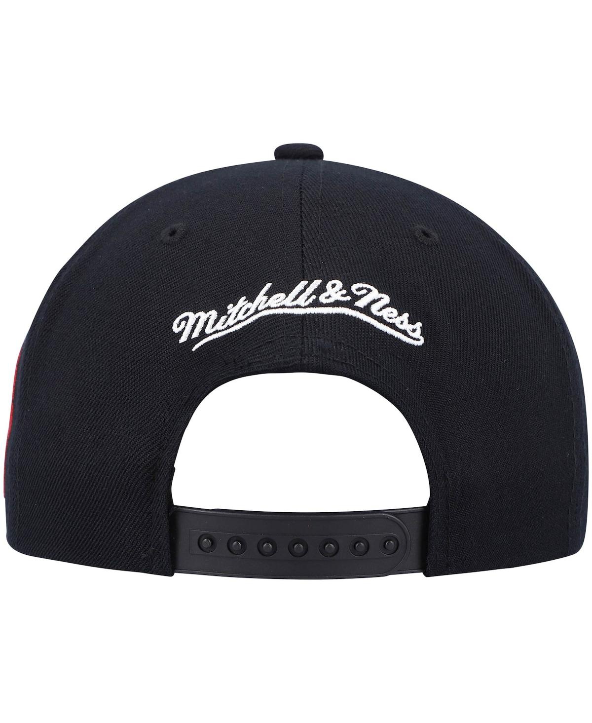 Mitchell & Ness Men's  Black Toronto Raptors Hardwood Classics Script 2.0 Snapback Hat In Black