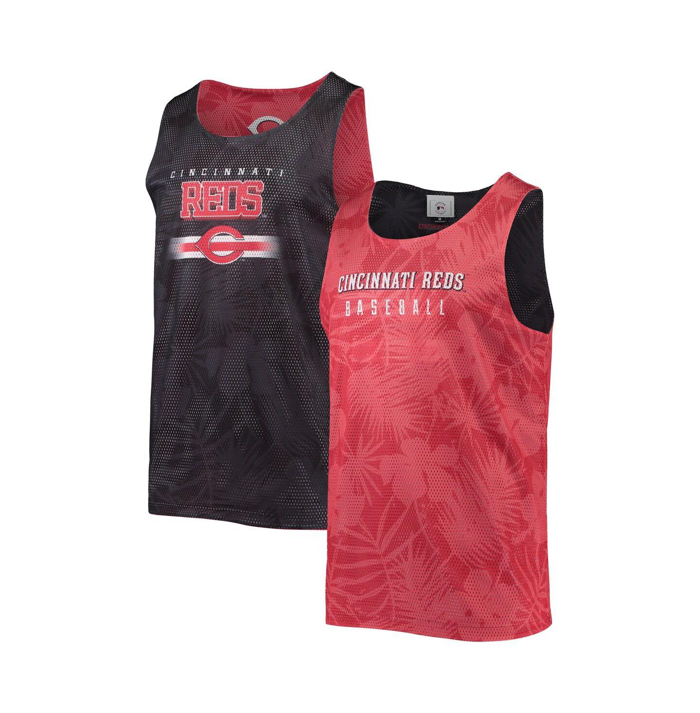 Мужской топ FOCO Red Cincinnati Reds Floral Reversible Mesh — фото 1
