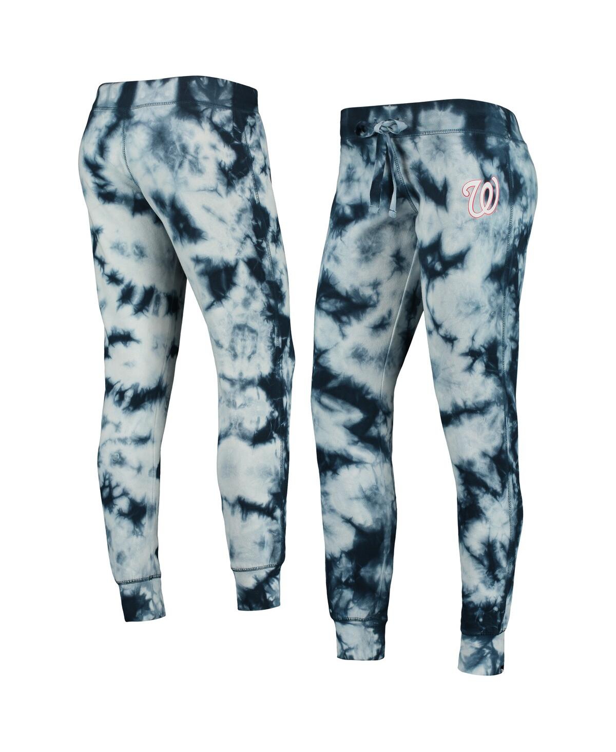NEW ERA WOMEN'S NEW ERA NAVY WASHINGTON NATIONALS TIE-DYE JOGGER PANTS 