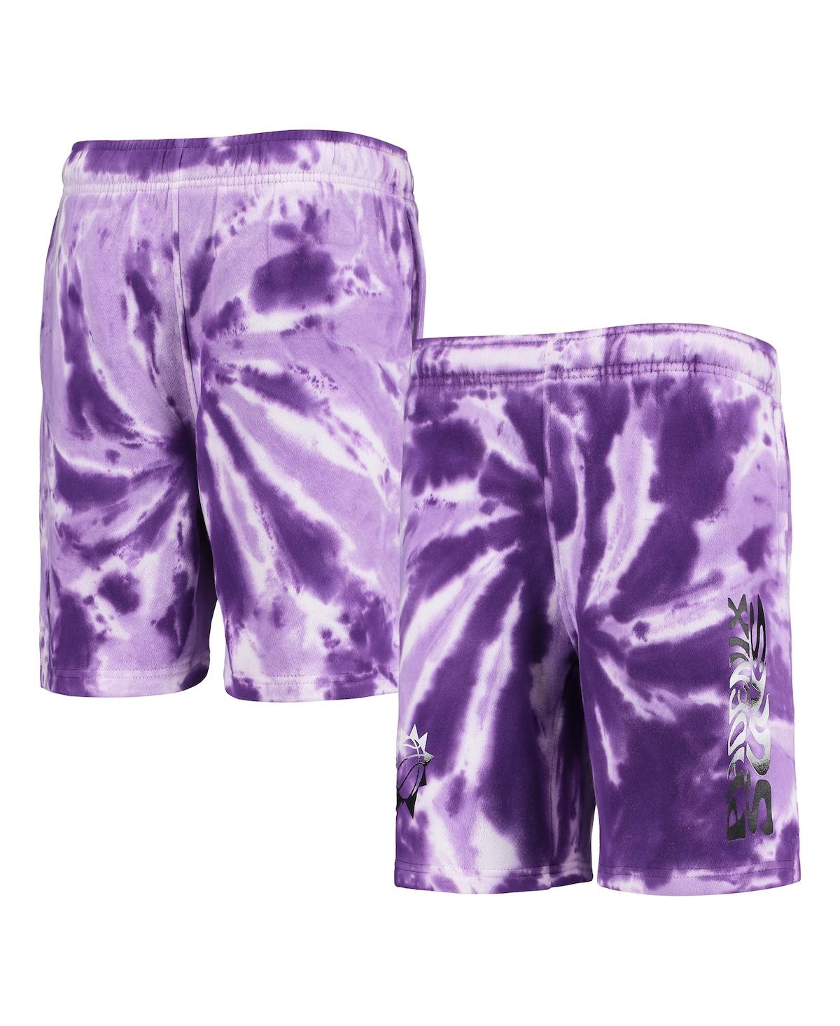 Big BoysPhoenix Suns Santa Monica Tie-Dye Shorts - Purple