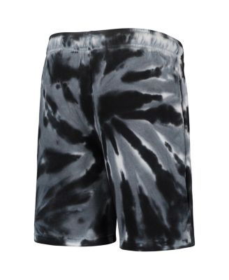 Big Boys Black Brooklyn Nets Santa Monica Tie-Dye Shorts