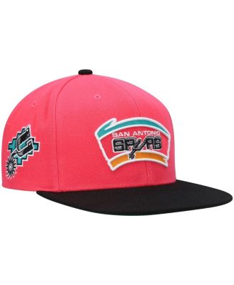 Men's Pink San Antonio Spurs Hardwood Classics Snapback Hat
