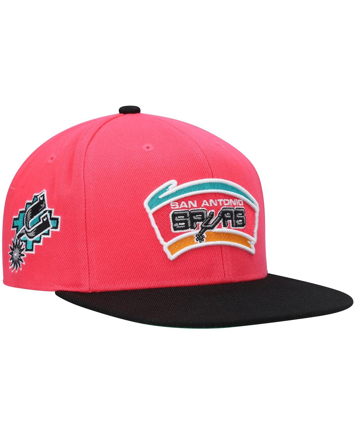 Mitchell & Ness Men's  Pink San Antonio Spurs Hardwood Classics Snapback Hat In Pink