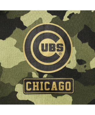 Women's Green Chicago Cubs 2022 MLB Armed Forces Day Camo Full-Zip Hoodie