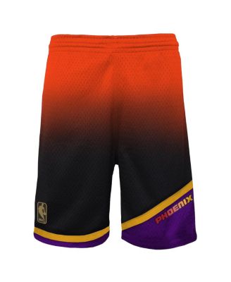 Big Boys Orange, Black Phoenix Suns 1996/97 Hardwood Classics Fadeaway Reload 3.0 Swingman Shorts