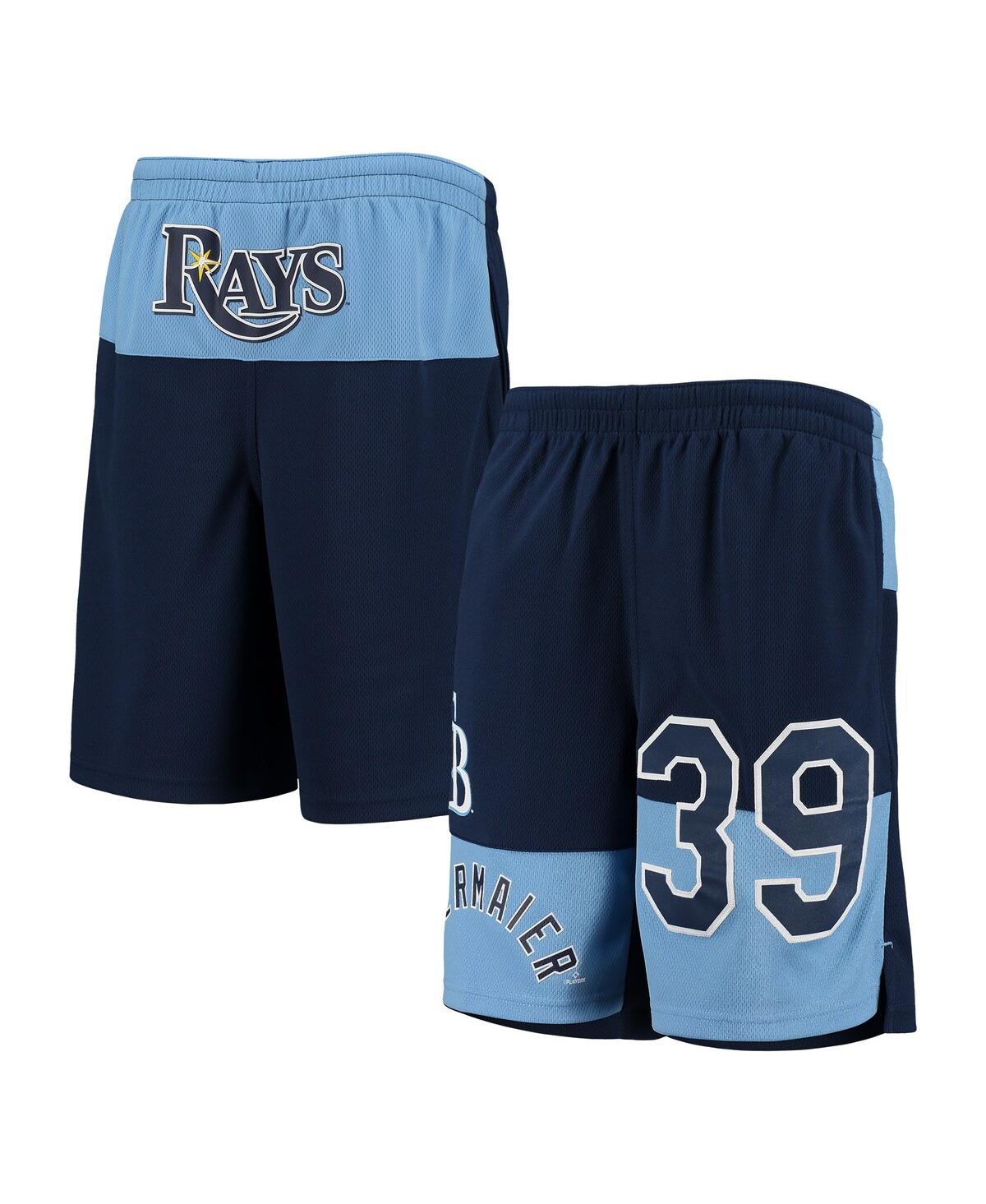 Outerstuff Kids' Big Boys Kevin Kiermaier Navy Tampa Bay Rays Pandemonium Name And Number Shorts