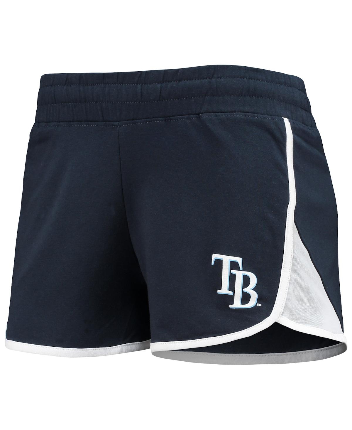 Women's New EraTampa Bay Rays Stretch French Terry Shorts - Navy