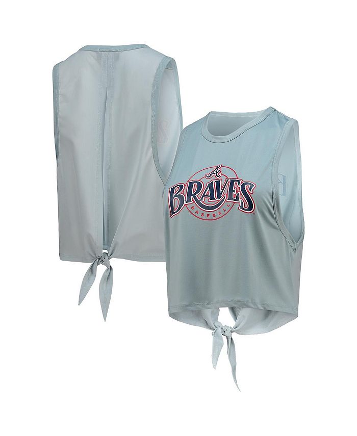 Women's The Wild Collective Black Atlanta Braves T-Shirt Dress