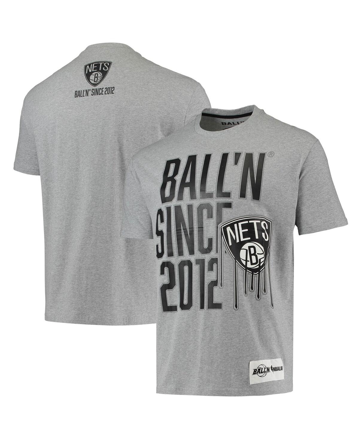 Men's Ball'N Heather Gray Brooklyn Nets Since 2012 T-shirt - Heathered Gray