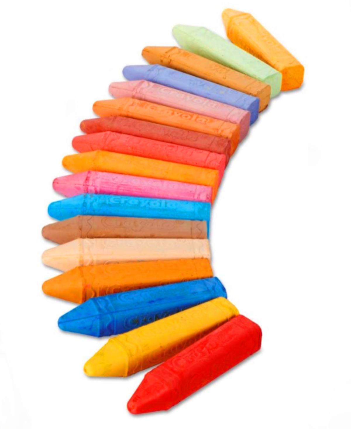 Shop Crayola Mess Free Sidewalk Chalk In Various Colors For Outdoor Sidewalk Playtime In Multi Colored Plastic