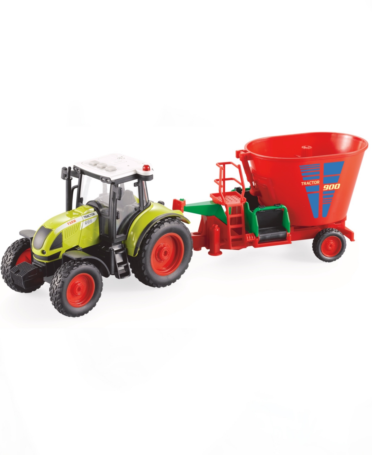 Big Daddy Babies' Farmland Crop Seed Spreader Farming Tractor Trailer In Multi Colored Plastic