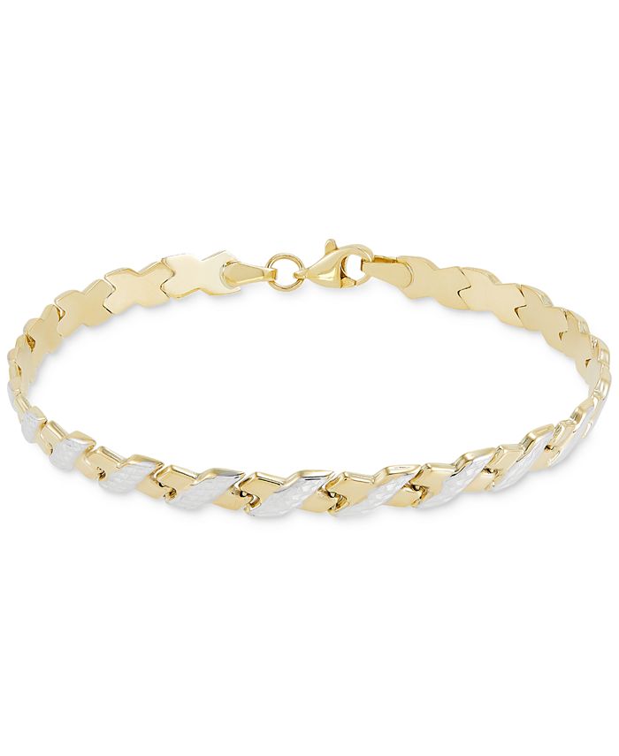 Macy's Stampto X Link Bracelet in 10k Gold Macy's
