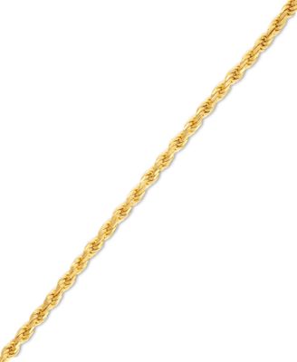 2-Pc. Set 22 Rope Link Chain Necklace & Matching Bracelet, Created for Macy's