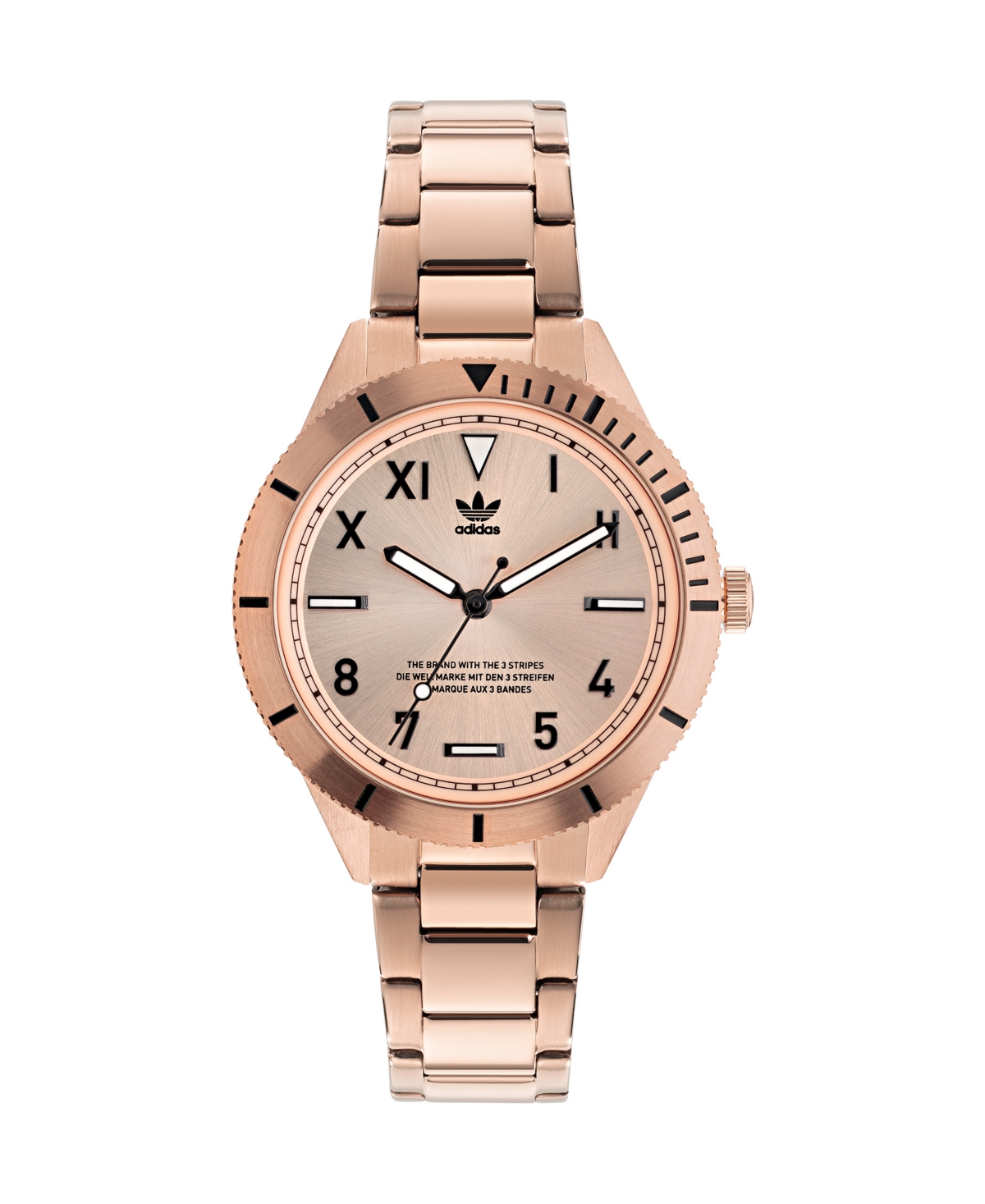 Unisex Three Hand Edition Three Small Rose Gold-Tone Stainless Steel Bracelet Watch 36mm - Rose Gold-Tone