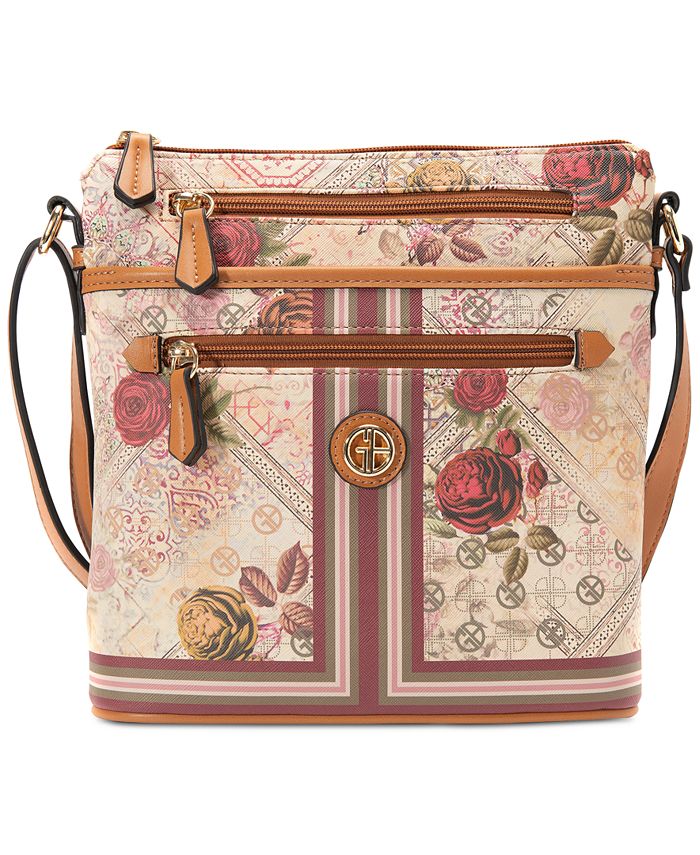 Giani Bernini Floral Print North South Crossbody, Created for Macy's