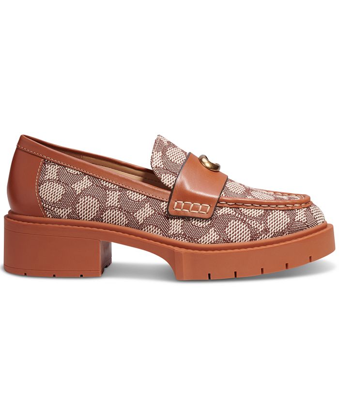 coach platform loafers