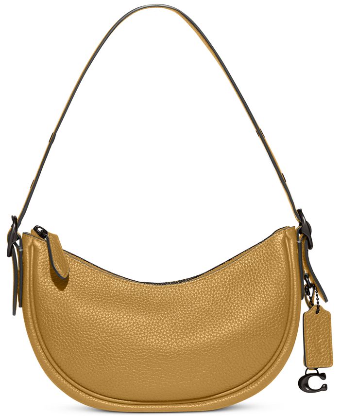 COACH Novelty Strap in Pebble Leather with Chain - Macy's