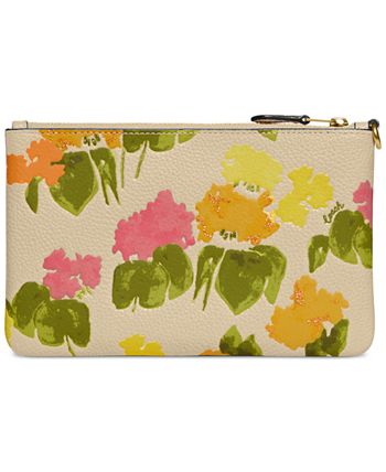 COACH®  Small Wristlet With Floral Print