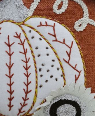 Pumpkin Tassels Harvest Decorative Pillow, 20" x 20"