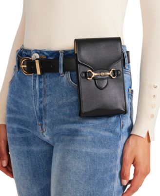 Steve Madden - Horse-Bit-Trim Pouch Belt Bag