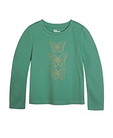 Toddler Girls Butterfly Trio Graphic T-shirt