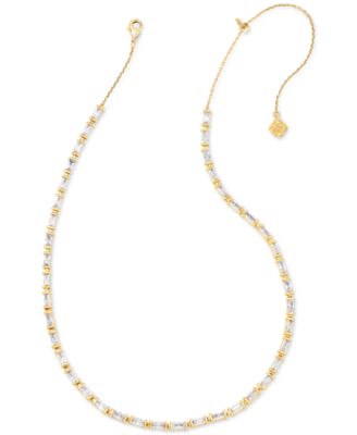 Kendra Scott - 14k Gold-Plated Baguette-Crystal 19" Adjustable Strand Necklace